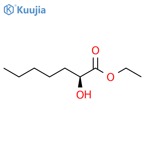 Heptanoic acid, 2-hydroxy-, ethyl ester, (2S)- structure