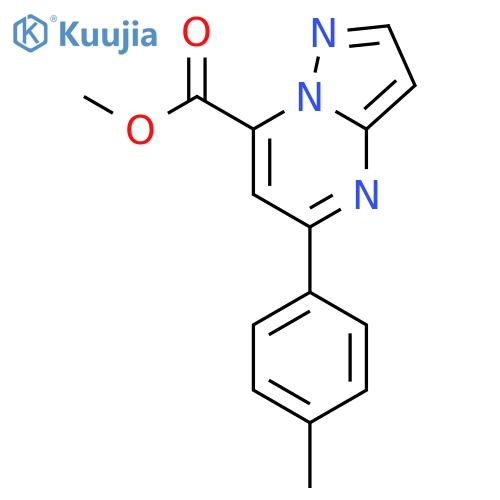 5-p-Tolyl-pyrazolo[1,5-a]pyrimidine-7-carboxylic acid methyl ester structure