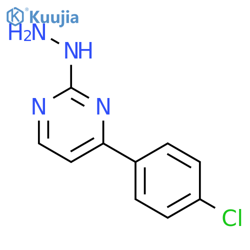 4-(4-Chlorophenyl)-2-hydrazinopyrimidine hydrochloride structure