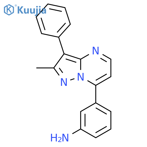 3-{2-methyl-3-phenylpyrazolo1,5-apyrimidin-7-yl}aniline structure