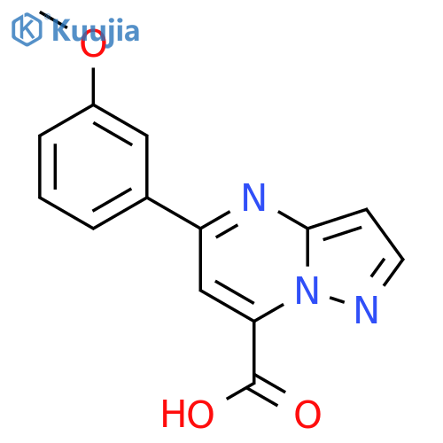 5-(3-Methoxy-phenyl)-pyrazolo[1,5-a]pyrimidine-7-carboxylic acid structure