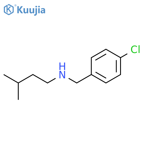 (4-chlorophenyl)methyl(3-methylbutyl)amine structure