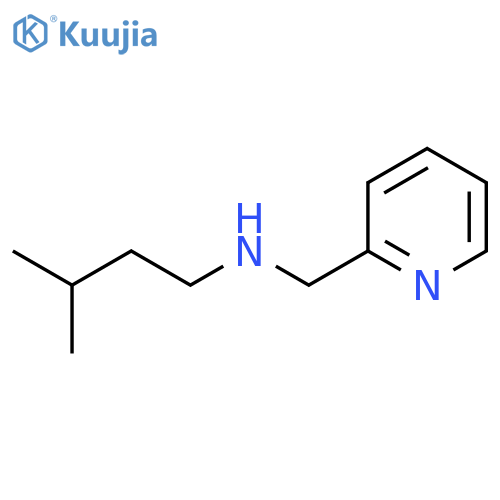 (3-methylbutyl)[(pyridin-2-yl)methyl]amine structure