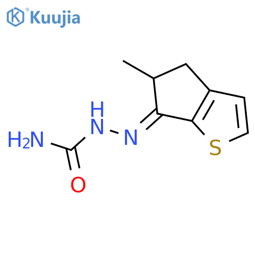 [(E)-(5-methyl-4,5-dihydrocyclopenta[b]thiophen-6-ylidene)amino]urea structure