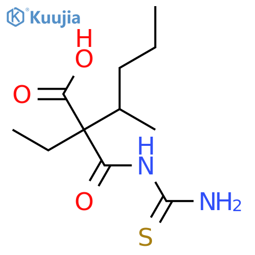 2-[[(Aminothioxomethyl)amino]carbonyl]-2-ethyl-3-methylhexanoic Acid structure