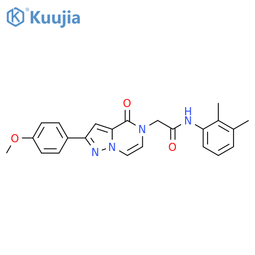 N-(2,3-dimethylphenyl)-2-2-(4-methoxyphenyl)-4-oxo-4H,5H-pyrazolo1,5-apyrazin-5-ylacetamide structure