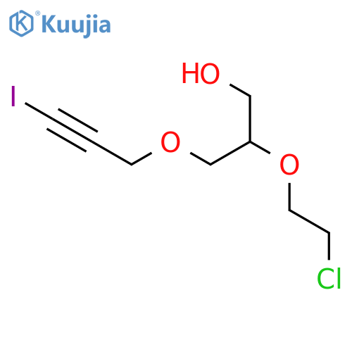 1-Propanol, 2-(2-chloroethoxy)-3-[(3-iodo-2-propynyl)oxy]- structure