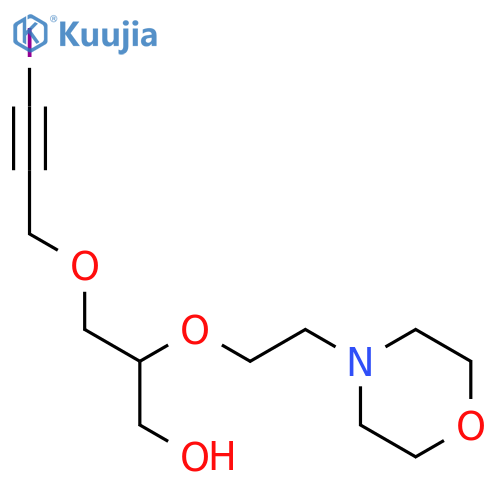 1-Propanol, 3-[(3-iodo-2-propynyl)oxy]-2-[2-(4-morpholinyl)ethoxy]- structure