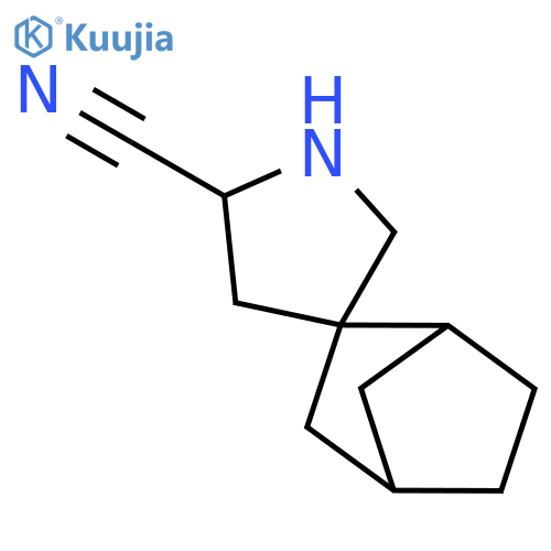 Spiro[bicyclo[2.2.1]heptane-2,3'-pyrrolidine]-5'-carbonitrile structure