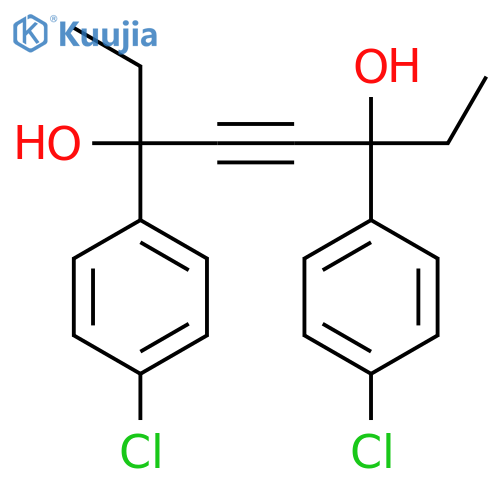 4-Octyne-3,6-diol, 3,6-bis(4-chlorophenyl)- structure
