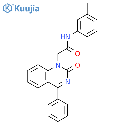 N-(3-methylphenyl)-2-(2-oxo-4-phenyl-1,2-dihydroquinazolin-1-yl)acetamide structure