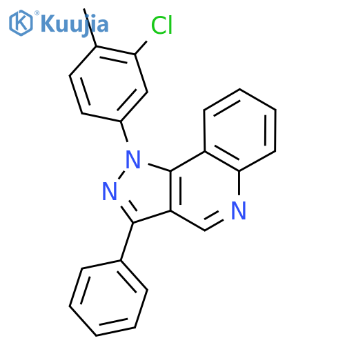 1-(3-chloro-4-methylphenyl)-3-phenyl-1H-pyrazolo4,3-cquinoline structure