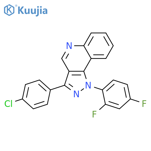 3-(4-chlorophenyl)-1-(2,4-difluorophenyl)-1H-pyrazolo4,3-cquinoline structure