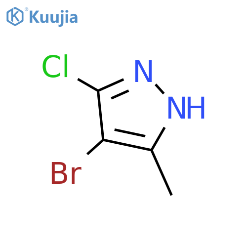 4-bromo-3-chloro-5-methyl-1H-pyrazole structure