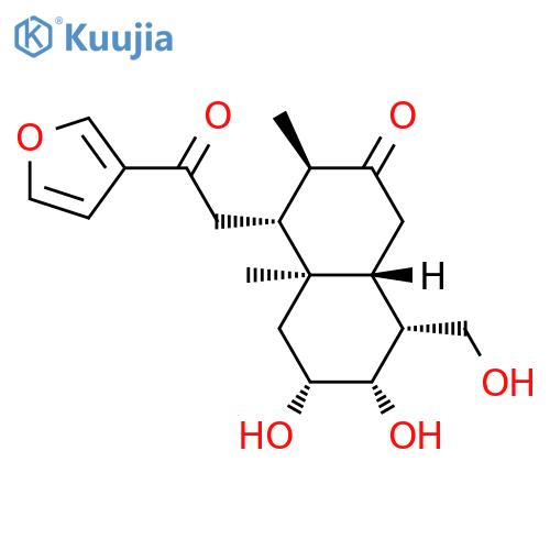 (3R)-4β-[2-(3-Furanyl)-2-oxoethyl]-3,4,4a,5,6,7,8,8aα-octahydro-6β,7β-dihydroxy-8β-(hydroxymethyl)-3α,4aβ-dimethyl-2(1H)-naphthalenone structure