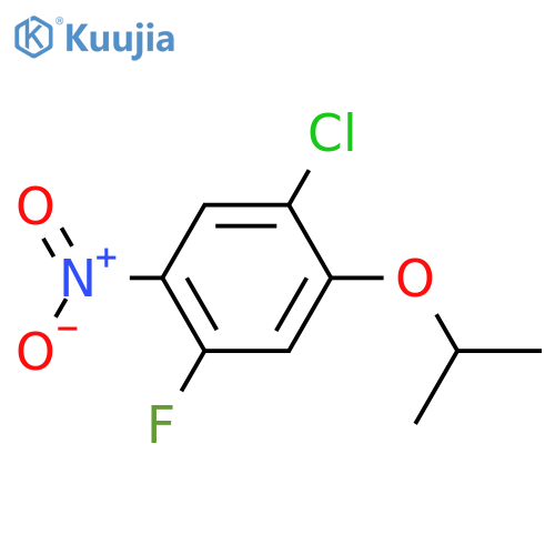 1-chloro-4-fluoro-5-nitro-2-(propan-2-yloxy)benzene structure