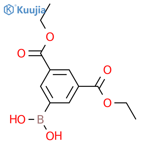 (3,5-Bis(ethoxycarbonyl)phenyl)boronic acid structure