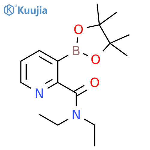 N,N-diethyl-3-(4,4,5,5-tetramethyl-1,3,2-dioxaborolan-2-yl)-2-Pyridinecarboxamide structure