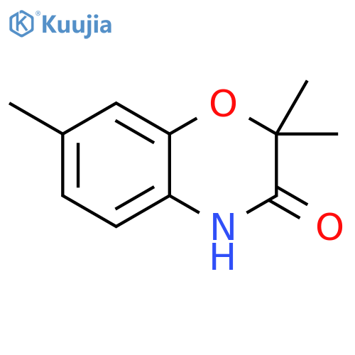 2,2,7-TRIMETHYL-3,4-DIHYDRO-2H-1,4-BENZOXAZIN-3-ONE structure