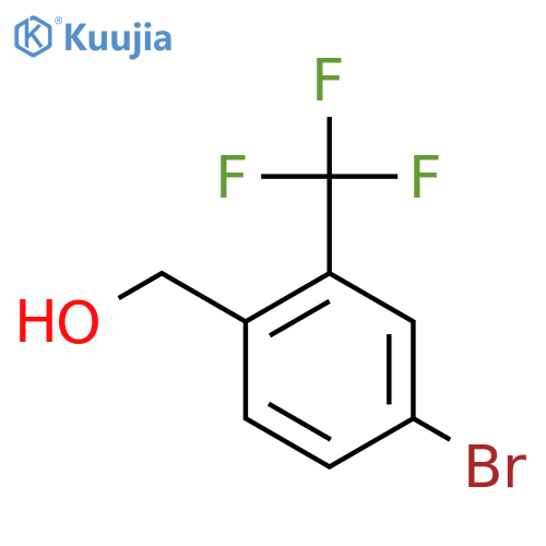 [4-bromo-2-(trifluoromethyl)phenyl]methanol structure