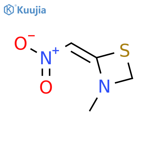 1,3-Thiazetidine, 3-methyl-2-(nitromethylene)- structure