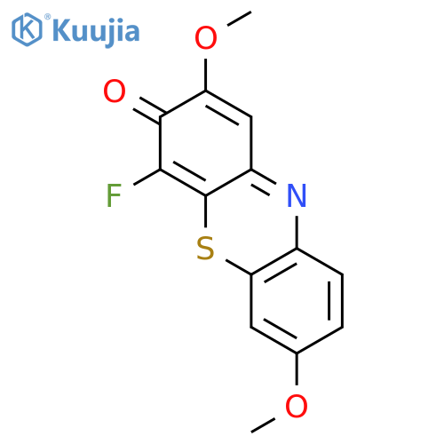 3H-Phenothiazin-3-one, 4-fluoro-2,7-dimethoxy- structure