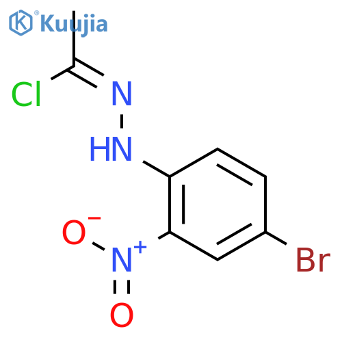 N-(4-Bromo-2-nitrophenyl)ethanehydrazonoyl chloride structure