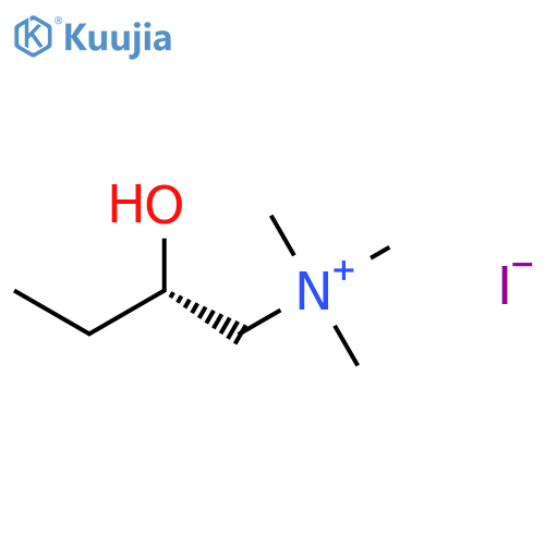 1-Butanaminium, 2-hydroxy-N,N,N-trimethyl-, iodide, (S)- structure