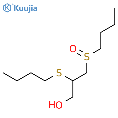 1-Propanol, 3-(butylsulfinyl)-2-(butylthio)- structure