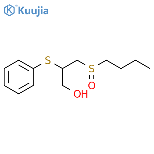 1-Propanol, 3-(butylsulfinyl)-2-(phenylthio)- structure