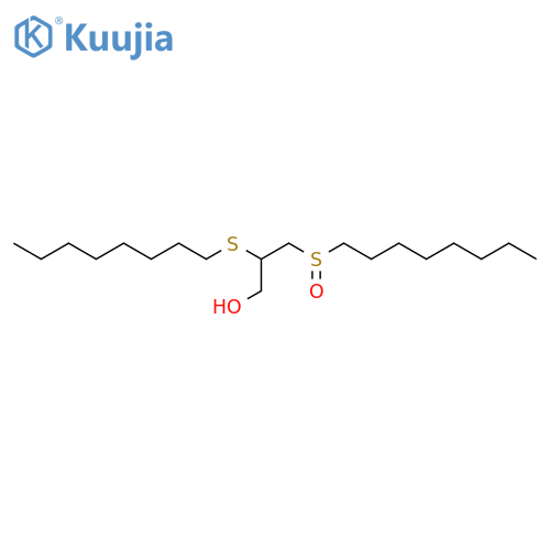 1-Propanol, 3-(octylsulfinyl)-2-(octylthio)- structure