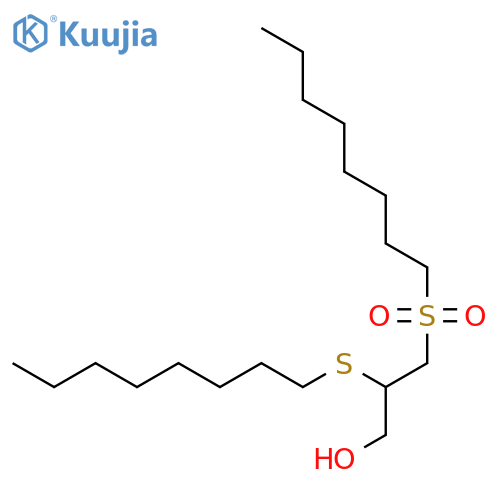 1-Propanol, 3-(octylsulfonyl)-2-(octylthio)- structure