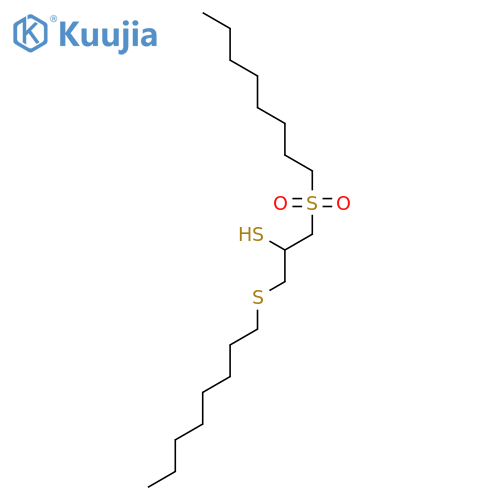 2-Propanethiol, 1-(octylsulfonyl)-3-(octylthio)- structure