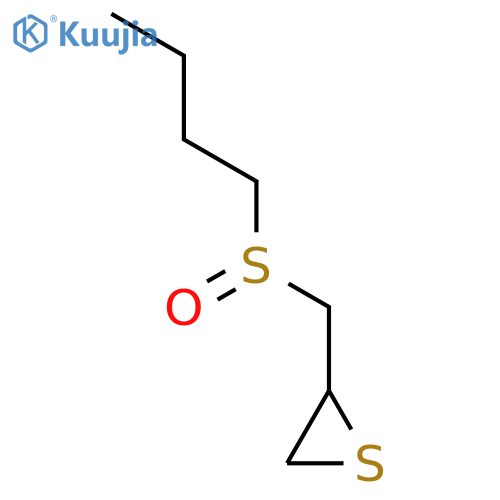 Thiirane, [(butylsulfinyl)methyl]- structure