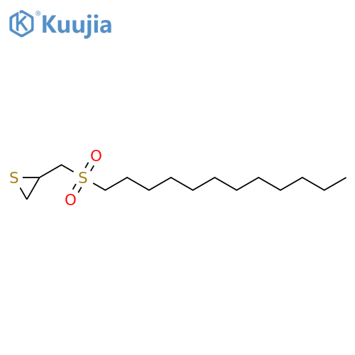 Thiirane, [(dodecylsulfonyl)methyl]- structure