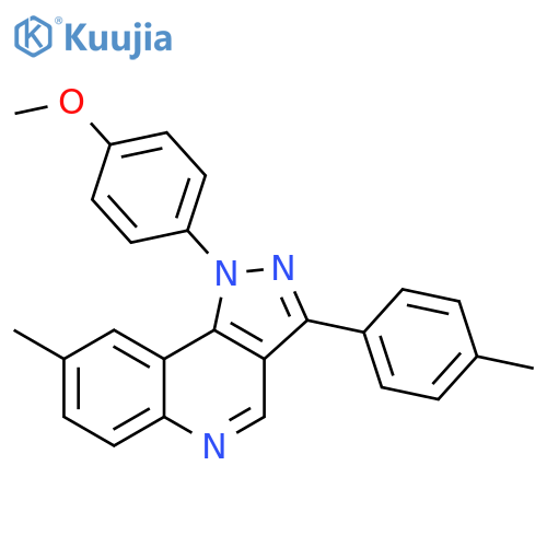 1-(4-methoxyphenyl)-8-methyl-3-(4-methylphenyl)-1H-pyrazolo4,3-cquinoline structure