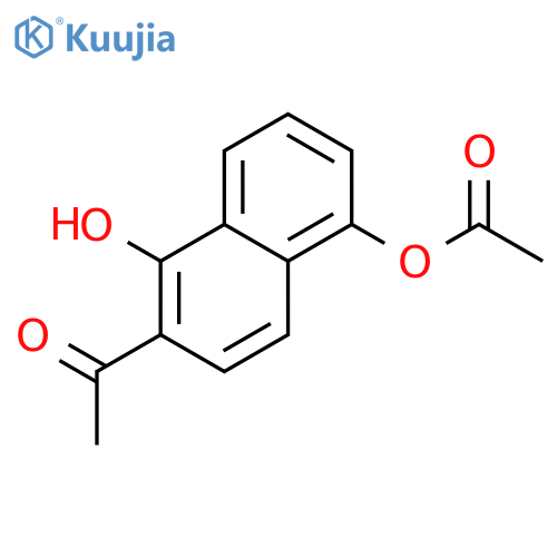 6-Acetyl-5-hydroxynaphthalen-1-yl acetate structure