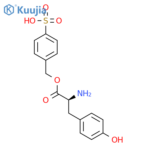 L-Tyrosine, (4-sulfophenyl)methyl ester structure