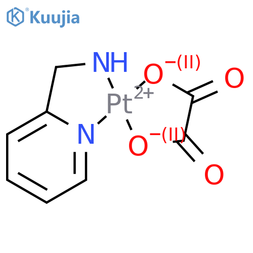 Platinum, [ethanedioato(2-)-O,O](2-pyridinemethanamine-N1,N2)-, (SP-4-3)- structure