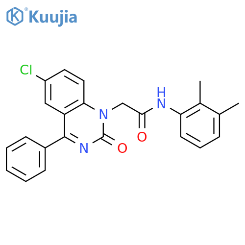 2-(6-chloro-2-oxo-4-phenyl-1,2-dihydroquinazolin-1-yl)-N-(2,3-dimethylphenyl)acetamide structure