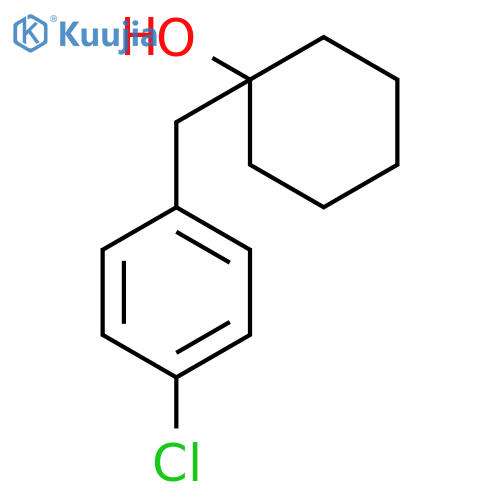Cyclohexanol, 1-[(4-chlorophenyl)methyl]- structure