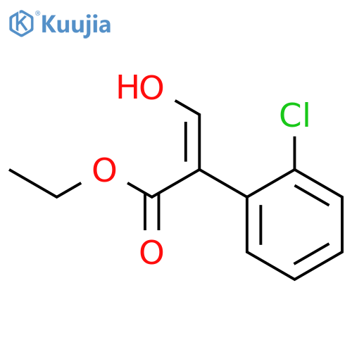 Benzeneacetic acid, 2-chloro-.alpha.-(hydroxyMethylene)-, ethyl structure