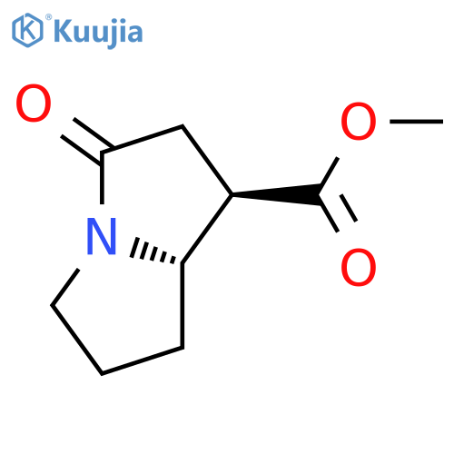 1H-Pyrrolizine-1-carboxylic acid, hexahydro-3-oxo-, methyl ester, cis- structure