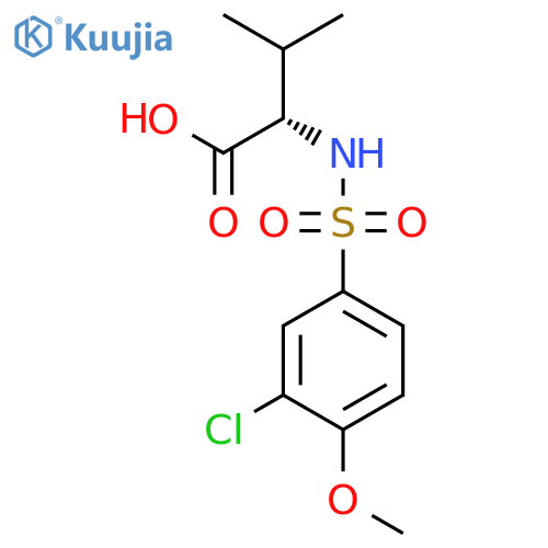 L-Valine, N-[(3-chloro-4-methoxyphenyl)sulfonyl]- structure