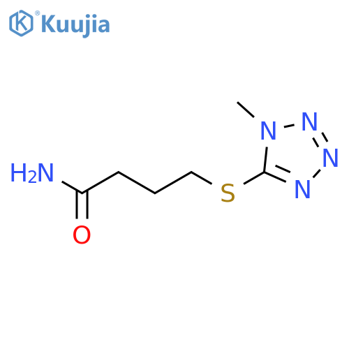 Butanamide, 4-[(1-methyl-1H-tetrazol-5-yl)thio]- structure