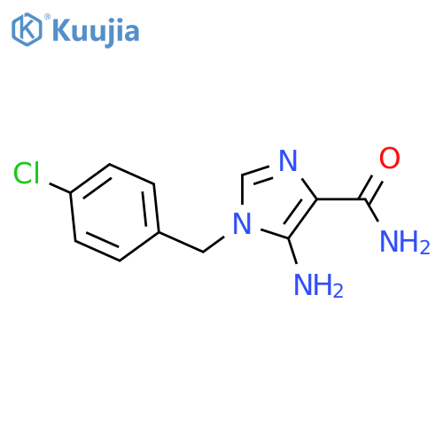 1H-Imidazole-4-carboxamide, 5-amino-1-[(4-chlorophenyl)methyl]- structure