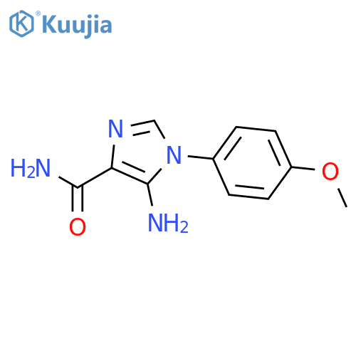 5-amino-1-(4-methoxyphenyl)-1H-imidazole-4-carboxamide structure
