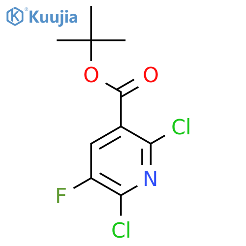 Tert-butyl 2,6-dichloro-5-fluoronicotinate structure
