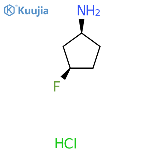 (1S,3R)-3-Fluorocyclopentan-1-amine hydrochloride structure