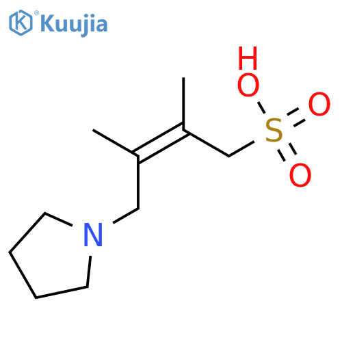 2-Butene-1-sulfonic acid, 2,3-dimethyl-4-(1-pyrrolidinyl)-, (Z)- structure
